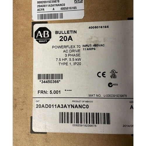 Allen bradley 20ad011a3aynanc0 - allen-bradley,